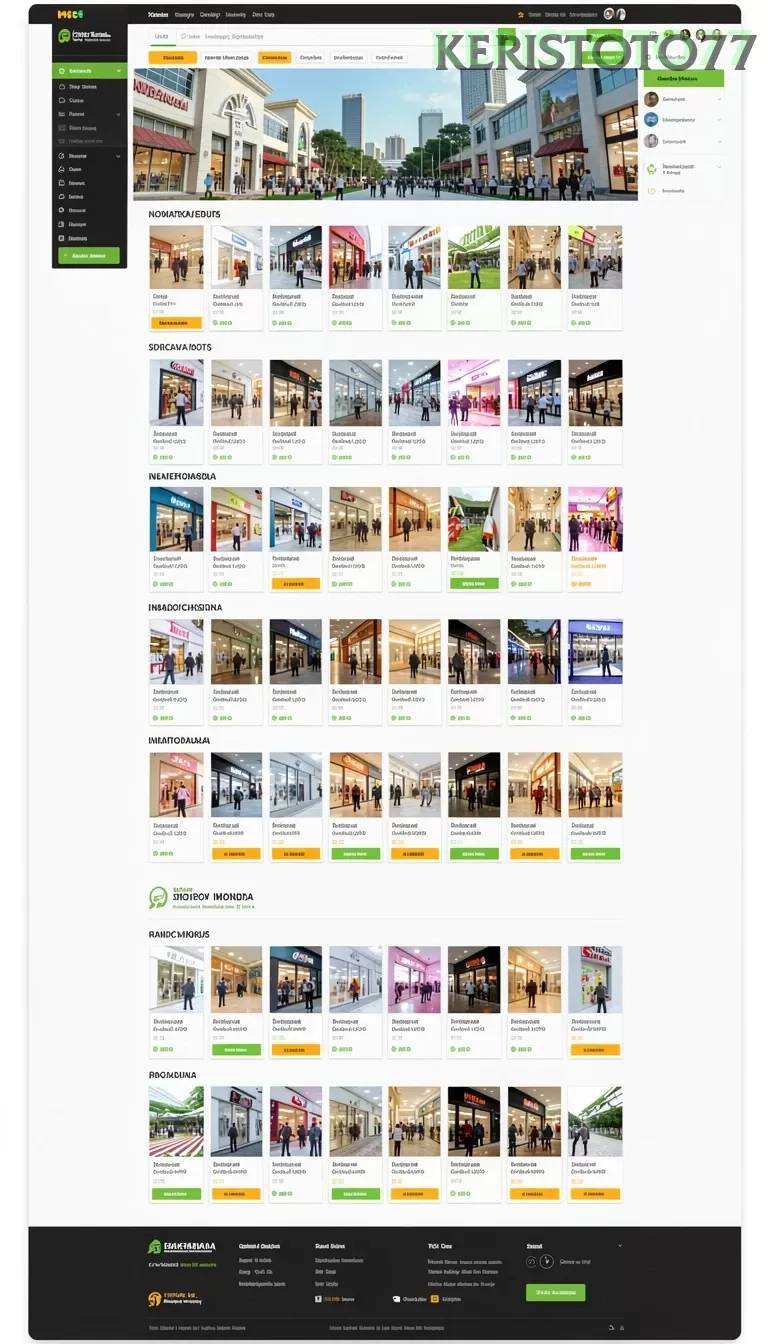 Cuplikan layar BIG777 — menu navigasi