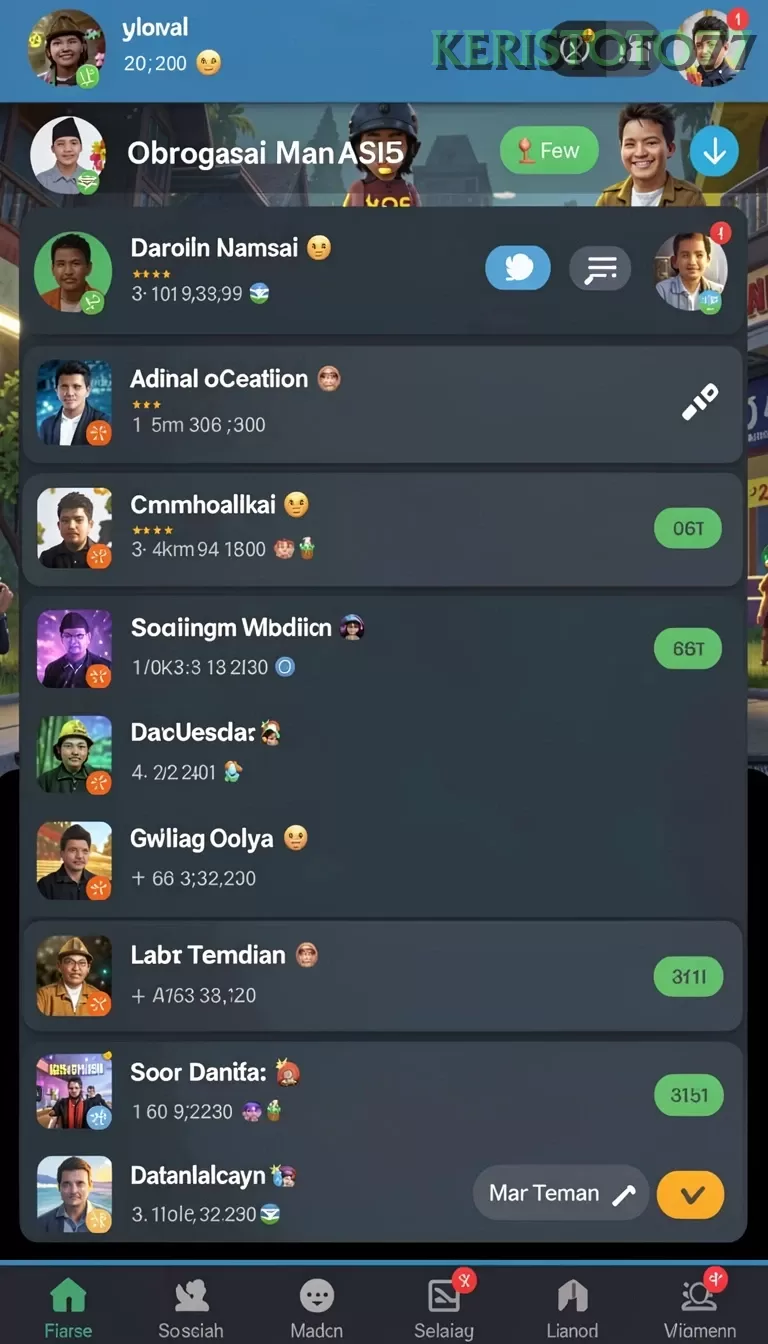 Cuplikan layar L3GAMTOTO — menu navigasi