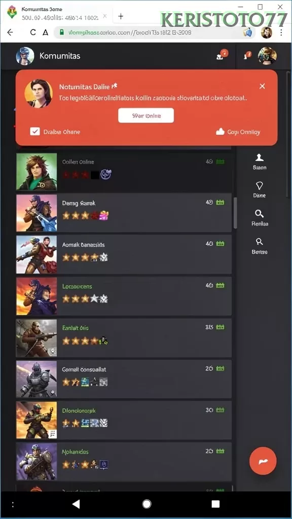 Cuplikan layar L3GAMTOTO — aktivitas